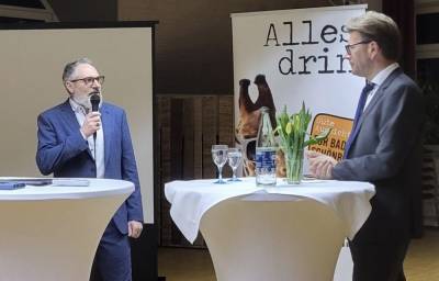 Moderator und CDU-Ortverbandsvorsitzender Jochen Fellhauer im Gespräch mit Daniel Caspary
MdEP