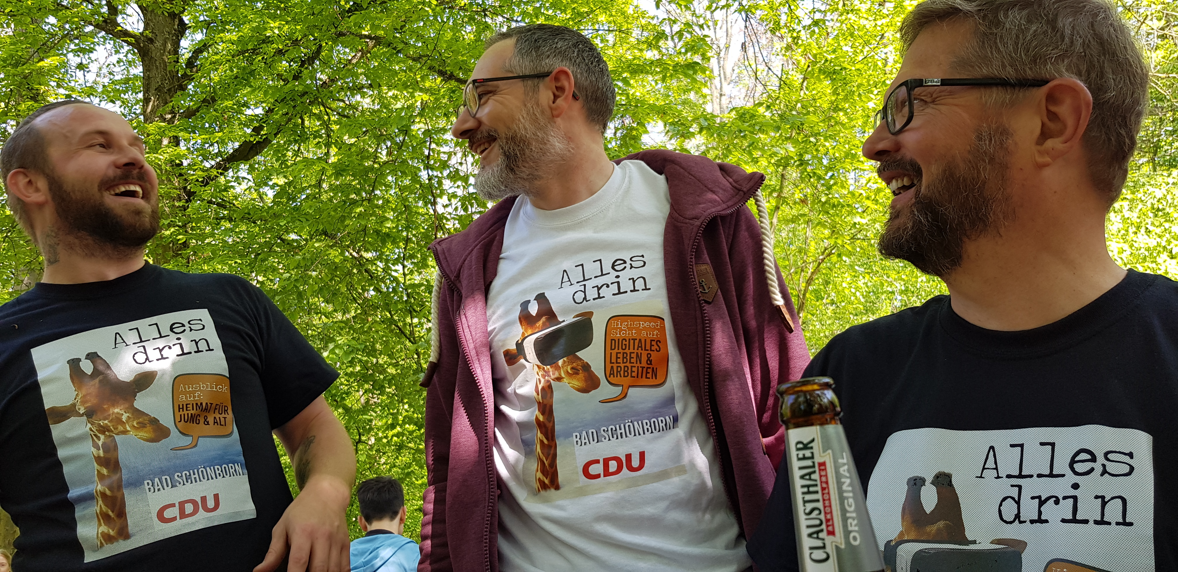 CDU Kandidaten auf der Mai-Tour durch Bad Schnborn