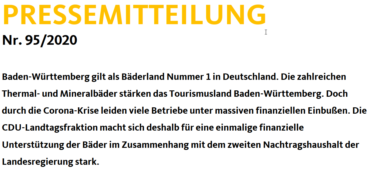 Hockenberger setzt sich in der CDU Fraktion fr Thermalbder ein